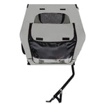 Outdoor Heavy Duty Collapsible Pet Bike Trailer with 16-Inch All-Terrain Wheels