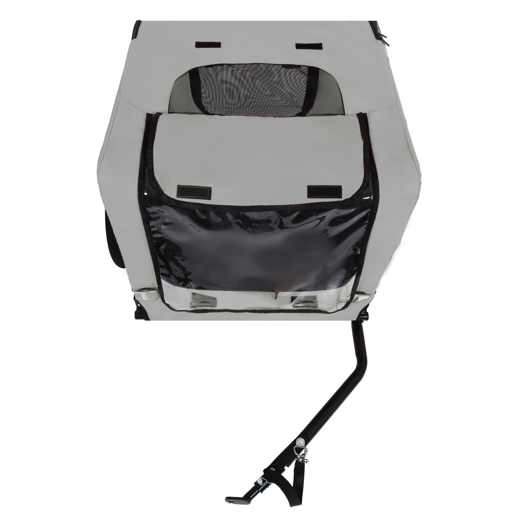Outdoor Heavy Duty Collapsible Pet Bike Trailer with 16-Inch All-Terrain Wheels