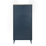 Modern Rattan 3 Door Shoe Rack Cabinet for Entryway