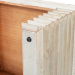 Veda 55" Reclaimed Wood Stacked Geometric Waterfall Coffee Table