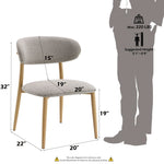 Kacey Boucle Side Chair (Set of 2) - Gray