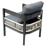 U_Style Multi-Person Outdoor Iron Sofa Set with Table