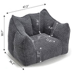 Comfortable Chenille Sofa Chairs With Highly Resilient Foam