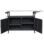 Foldable Outdoor Kitchen Island Patio Mobile Kitchen Cart