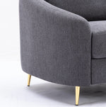 Yuina Linen Chair - Gray