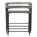Set of 3 Gilbert Nesting Tables Metal Plant Stand