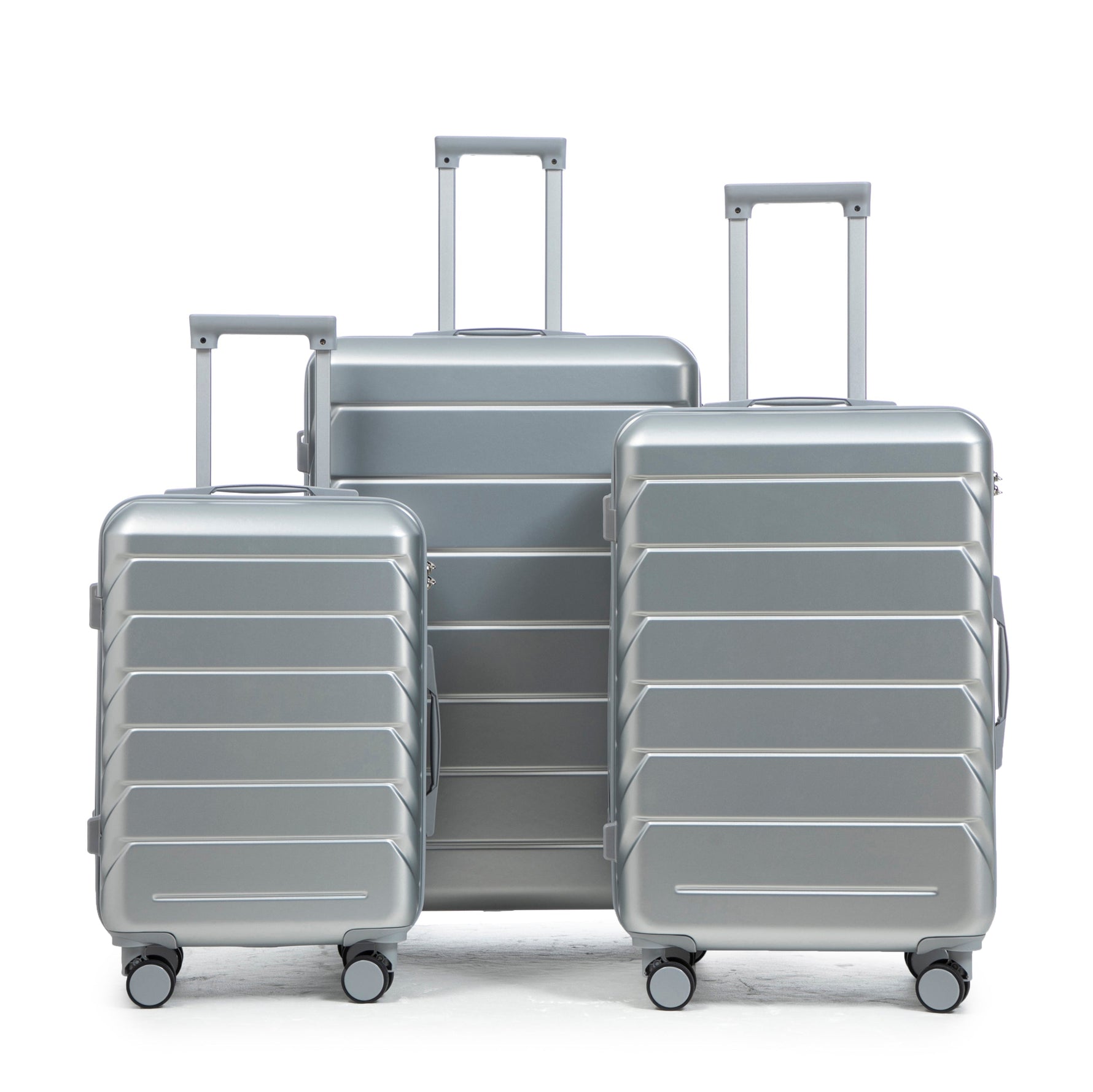 3-Piece ABS Spinner Wheel Luggage Set with Combination Lock