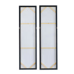 Elongated Modern Abstract Oil Paintings Wall Art Set of 2