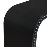 Black Wood Console Table, 59in Entryway Table