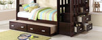 Allentown Twin / Twin Bunk Bed With Trundle Storage - Espresso