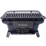 Oval Cast Iron Grill Outdoor Portable Charcoal Tabletop Skillet