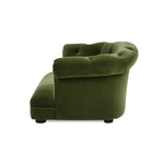 Kiki 36.5' Chesterfield Dog Sofa Bed, Medium, Olive Green Performance Velvet
