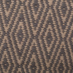 Amuleto Hand Loomed Cotton Pouf - Dark Gray / Brown