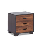 Eloy Walnut & Espresso Finish Accent Table