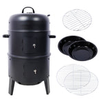 Charcoal Smoker Grill Wood Smoker Grills Outdoor Cooking 16 Inch Portable BBQ