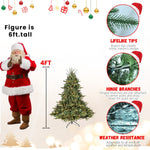 5FT The Full-Bodied Pre-Lit Evergreen Christmas Tree