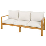 Outdoor 3pcs Acacia Sectional Patio Sofa Set
