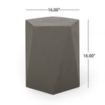 Side Table With Geometric Design