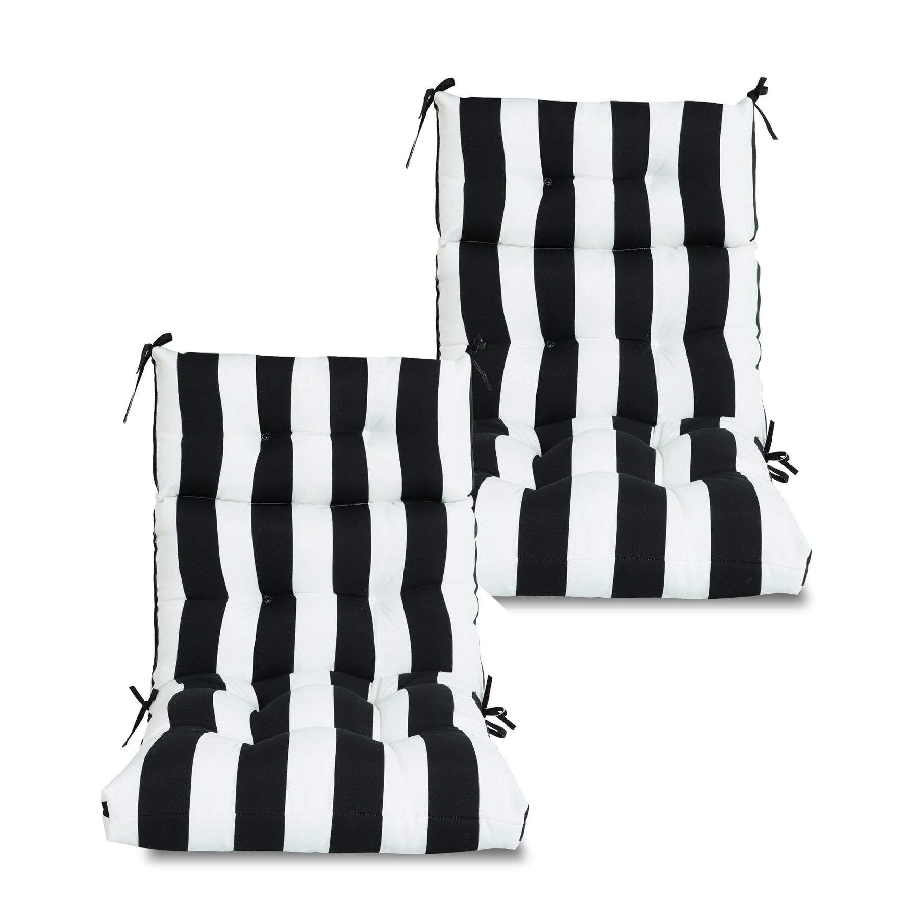 2-Piece High Back Patio Chair Cushion Set