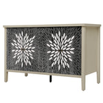 Sideboard Buffet Cabinet with 4 Doors and Adjustable Shelves