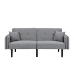 Modern Folding Ottoman Sofa Bed With Stereo System - Gray