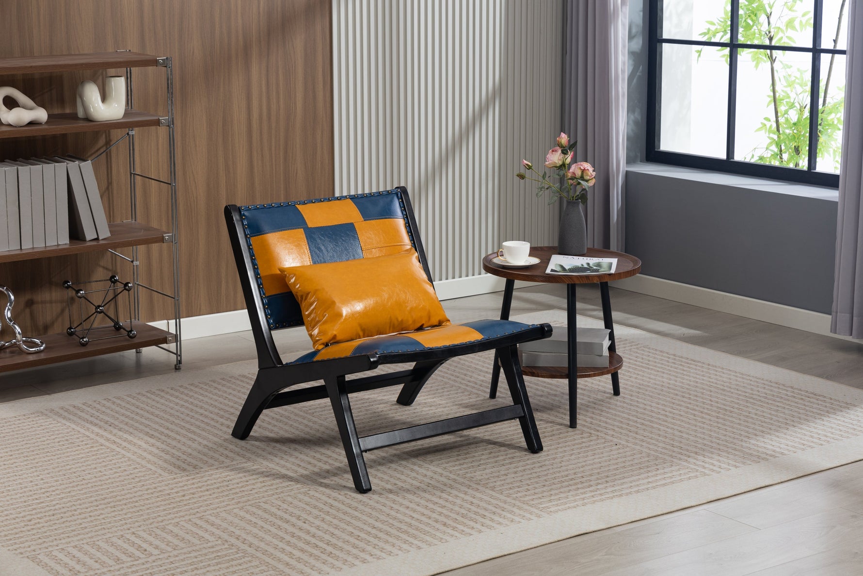 Modern Boho Accent Chair for Living Room, Indoor Use