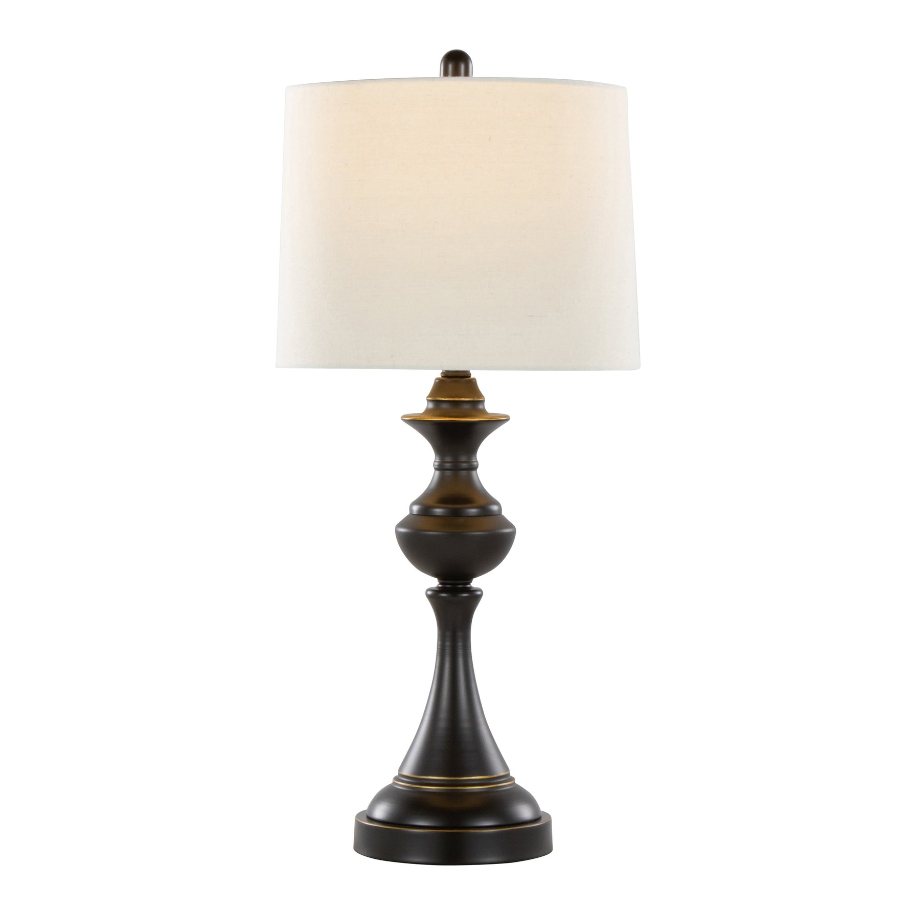Montgomery 29" Contemporary Metal Table Lamp Set of 2 in Oil Rubbed Bronze