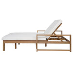 TREXM Outdoor Double Lounge Chair with 5-Position Adjustable Backrest