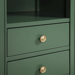 Winston 2-Drawer Storage Nightstand in Vintage Green