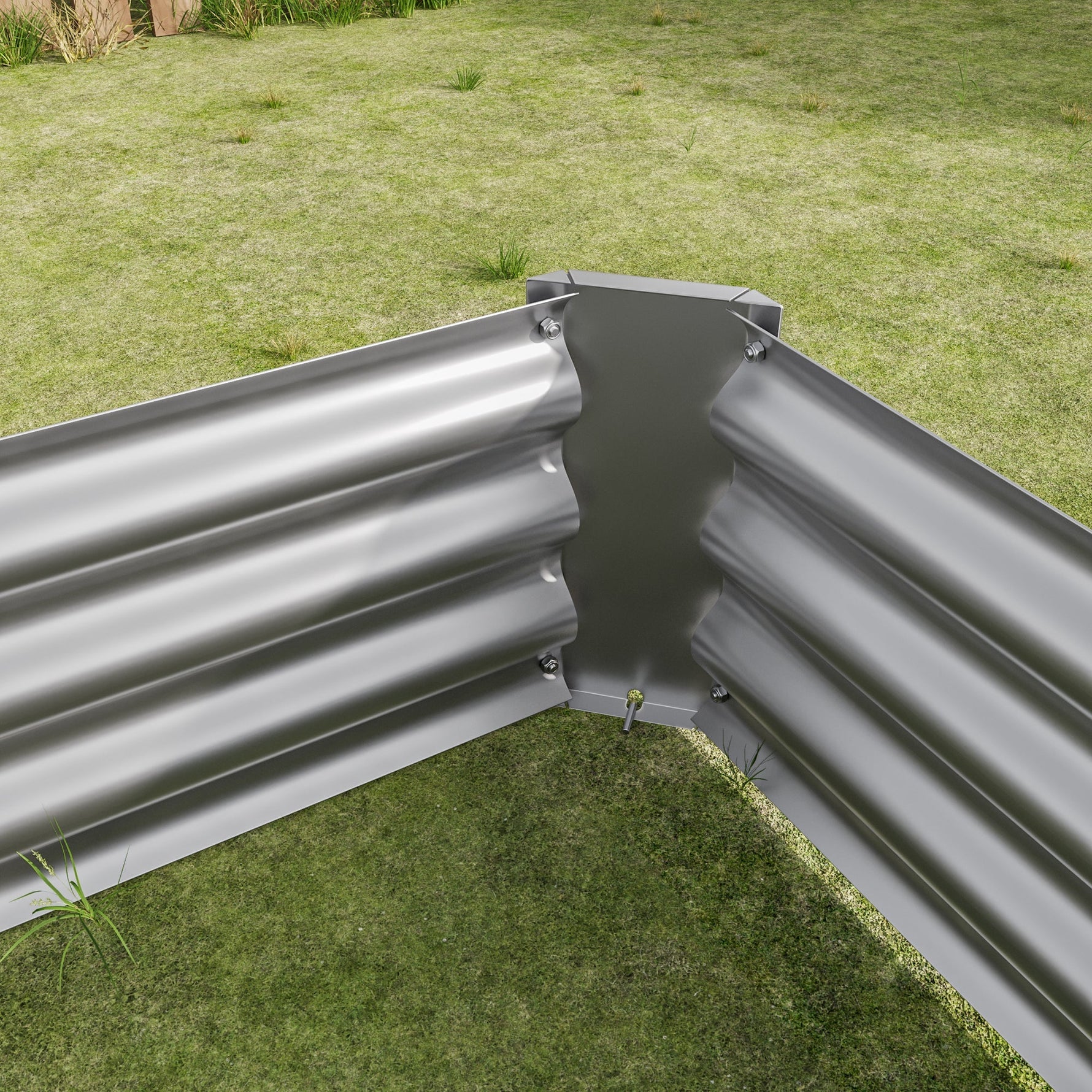 Metal Raised Garden Bed 4x2x1 ft
