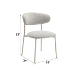 Kalam Fabric Side Chair (Set of 2) - Light Gray