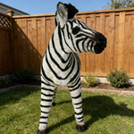 18.31" H x 19.49" L Simulated Zebra Garden Statue