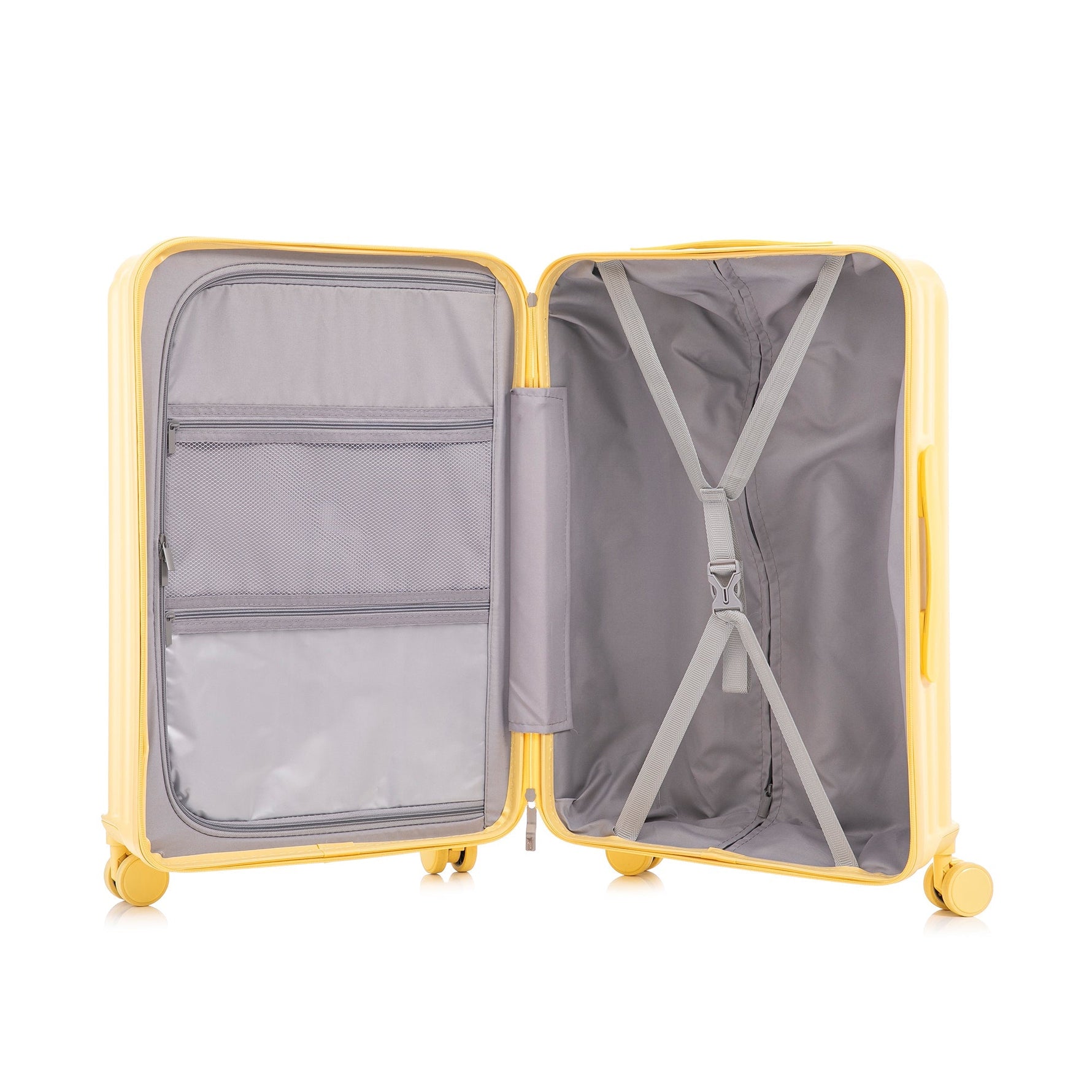 20/24/28 ABS Spinner Wheel Luggage Set with USB Port & Cup Holder
