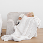 WAFFLE KNIT TODDLER BLANKETS