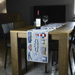 Homvare Christmas Table Full Length Runner for Holiday Dinner, Parties, Home Décor Woven Tapestry 13”x72”