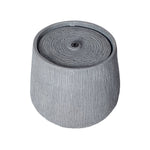 12.99' Gray Polyresin Outdoor Water Fountain with LED Light
