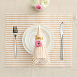 Tonal Striped Disposable Napkin Beige Set of 50 Pieces