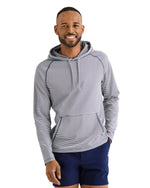 Rhone Men's Seersucker Rec Hoodie, Ultra-Soft Technical 4-Way Stretch Knit Fabric, Adjustable Drawcord at Hem (Navy/White Seersucker, X-Large)