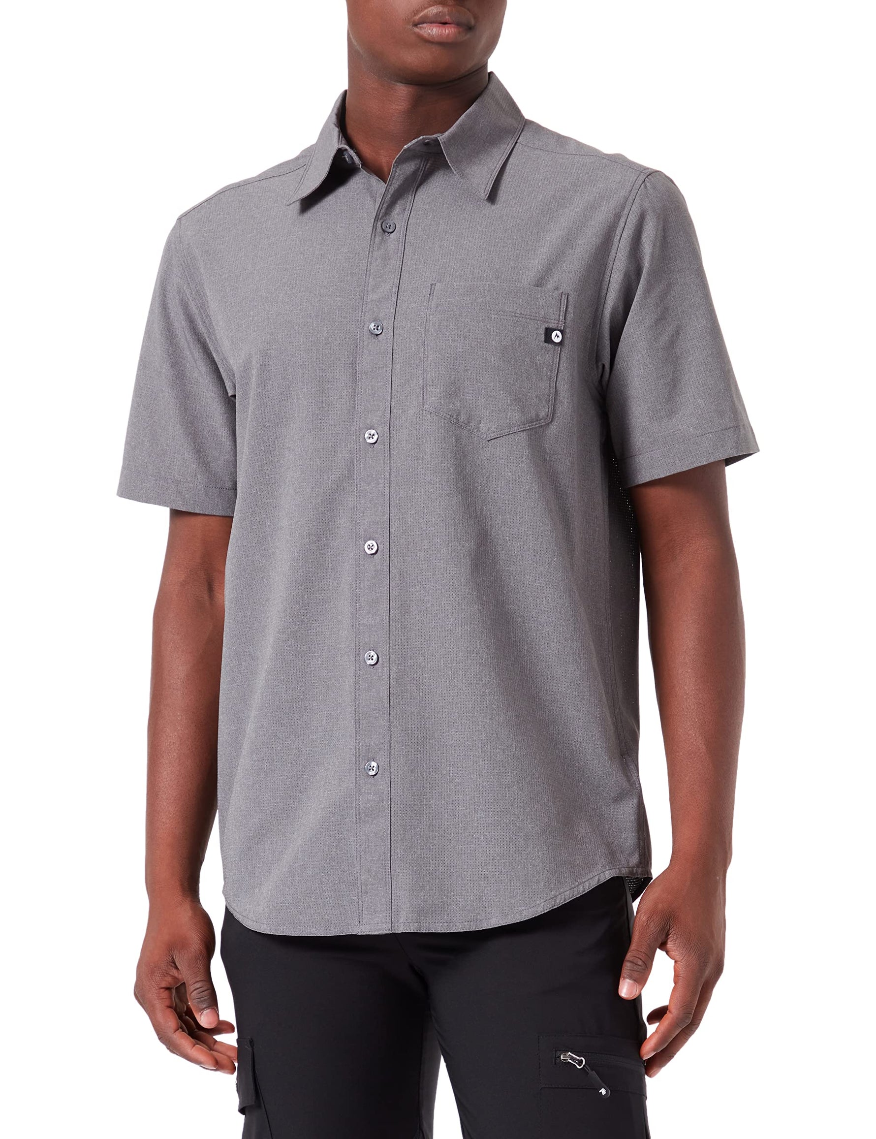 MARMOT Men's Aerobora Short Sleeve Shirt - Cinder