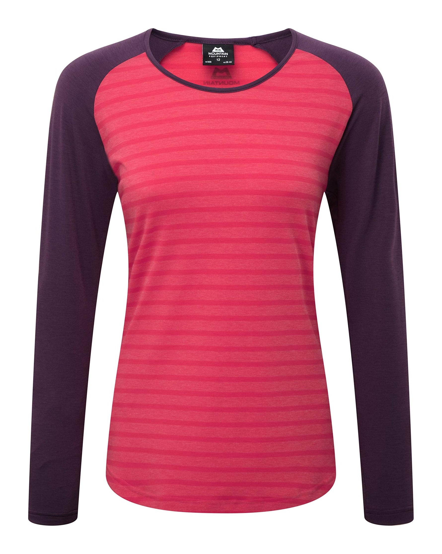Women's Redline Long Sleeve Tee - Virtual Pink Stripe