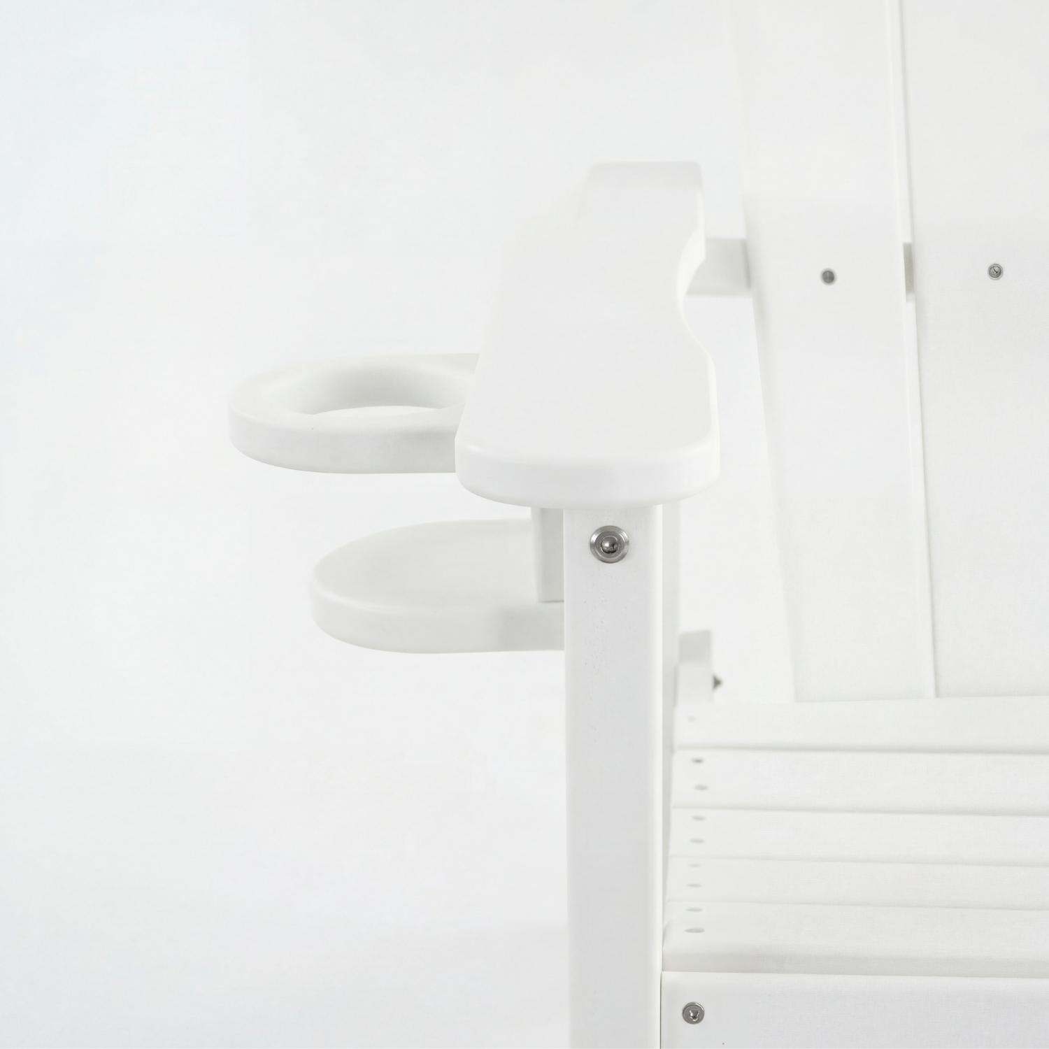 HDPE Bar Height Adirondack Patio Chair Outdoor Bar Chair With Cup Holder And Armrests