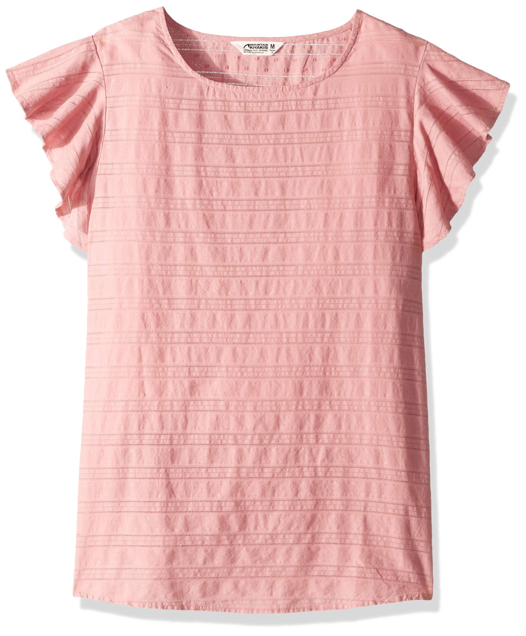Women's Flutter Short Sleeve Shirt - Rose
