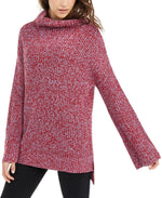 American Rag Juniors' Women's Flare-Sleeved High-Low Sweater Red Size X-Small