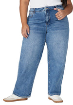 ELOQUII Women's Plus Size The Loose Fit Jean - 20, Medium Wash