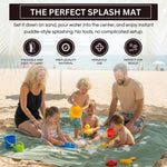 Khen Baby Beach Splash Mat Green, 1 Piece, 78.74 x in Waterproof Polyester Portable Foldable