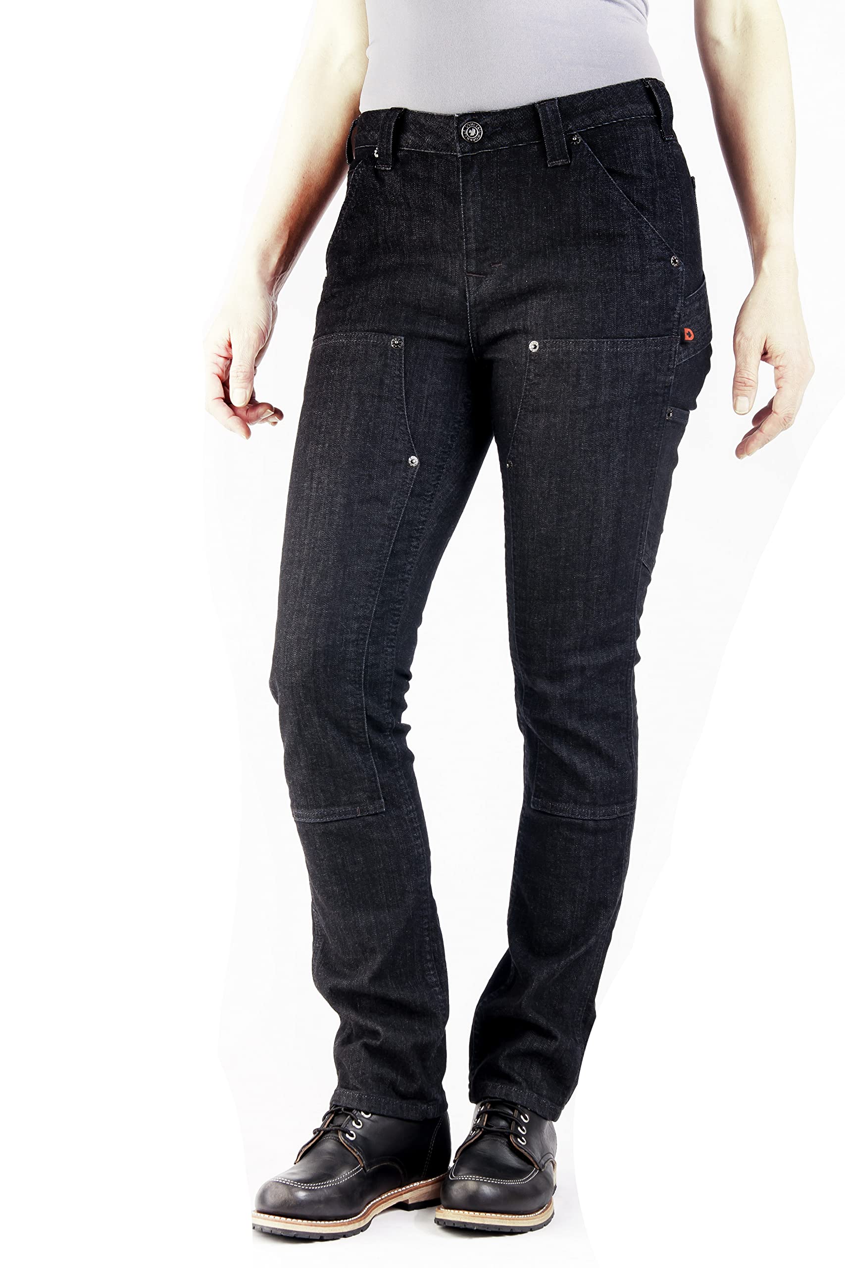 Dovetail Women's Maven Slim Cargo Pants Heathered Black Size 6