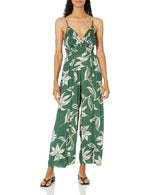 Angie Women's V Surplus Jumpsuit with Slit Leg