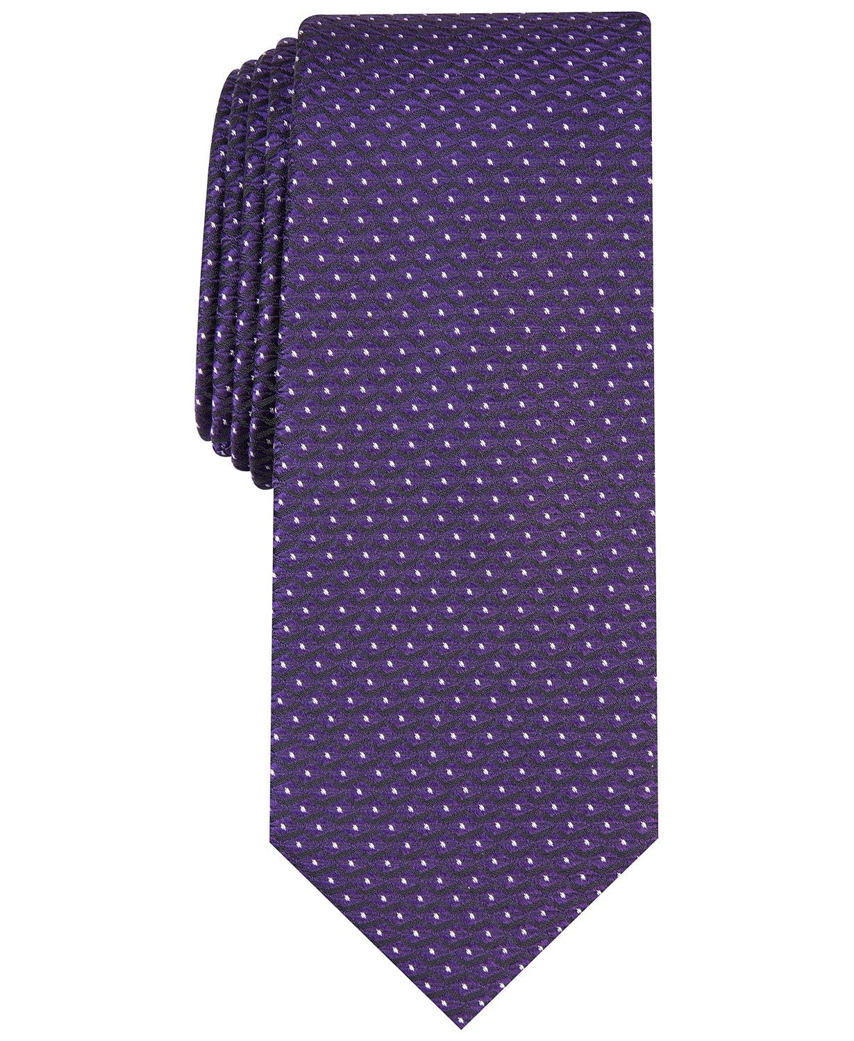Alfani Mens Roy Silk Blend Professional Neck Tie Navy O/S