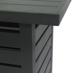 Rectangular Iron Fire Pit - 30,000 BTU - Tank Cover Inside