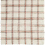 Cejon Heritage Plaid Blanket Scarf, Creme